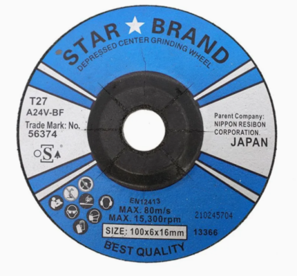 Star 4-Inch Industrial Metal Grinding Wheel