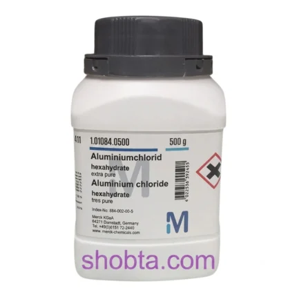 Sealed 500g Merck Aluminium Chloride Hexahydrate laboratory chemical packaging