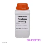 Ammonium Persulphate 98% 500g Research Lab chemical bottle front view