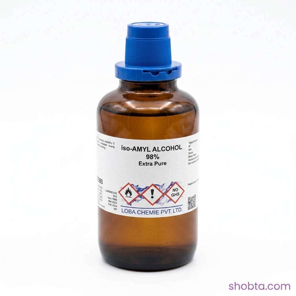 Loba Chemie iso-Amyl Alcohol 500mL laboratory chemical bottle made in India
