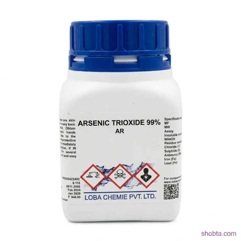 Sealed 500g Arsenic Trioxide As₂O₃ AR Grade laboratory reagent by Loba Chemie India