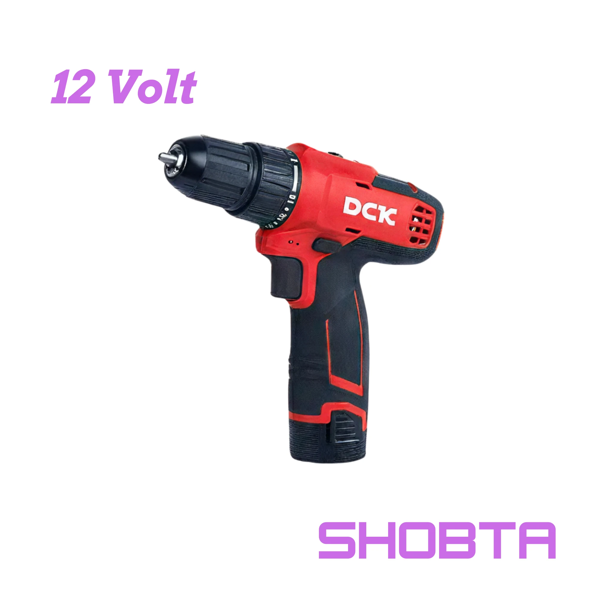 DCK KDJZ1202E 12V cordless driver drill with battery installed