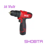 DCK KDJZ1602i 16V cordless driver drill with battery attached