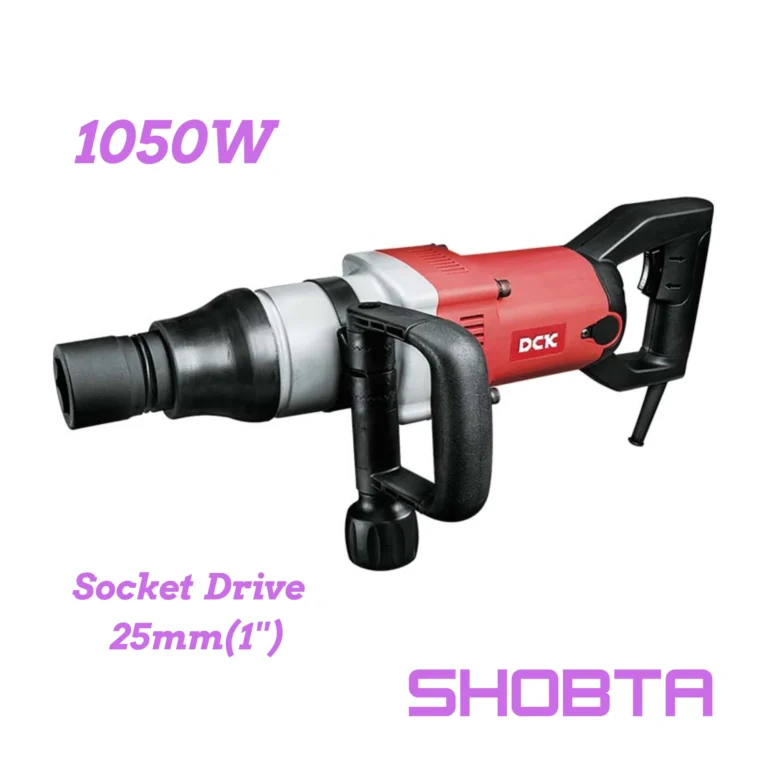 Front view of DCK KPB30 heavy-duty electric impact wrench for industrial fastening.