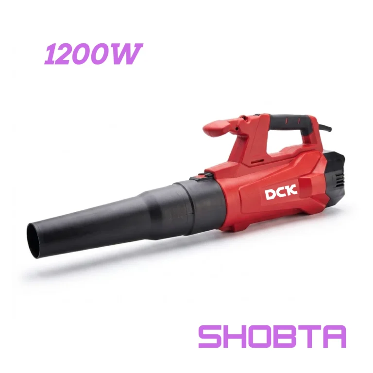 DCK KQF120 1200W industrial dust blower with air nozzle attached