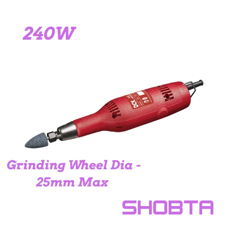 DCK KSJ25B 240W die grinder with 6mm collet on white background