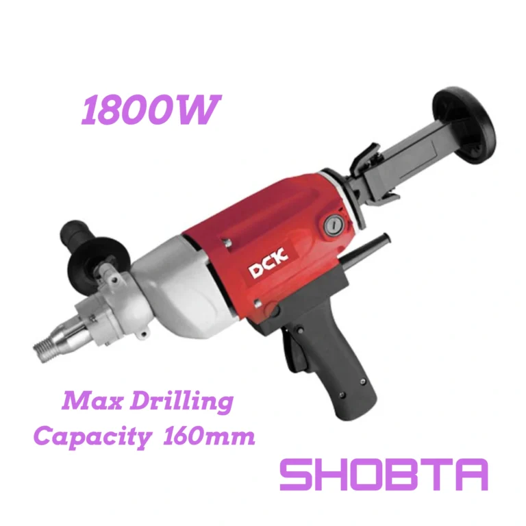 Front view of DCK KZZ02-160 160mm concrete core drilling machine.