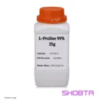 L-Proline 99% white crystalline amino acid research chemical packaging