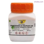 500g bottle of Manganese (II) Sulphate AR Monohydrate analytical reagent for laboratory use