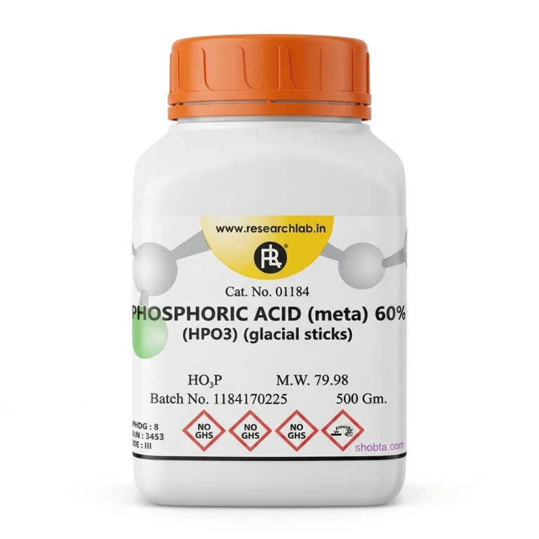 Meta Phosphoric Acid HPO3 500g laboratory reagent bottle packaging