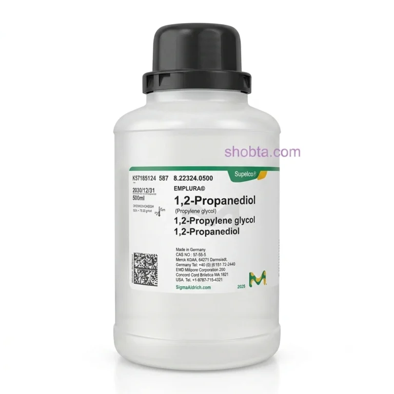 Merck Propylene Glycol 500mL laboratory chemical bottle made in Germany