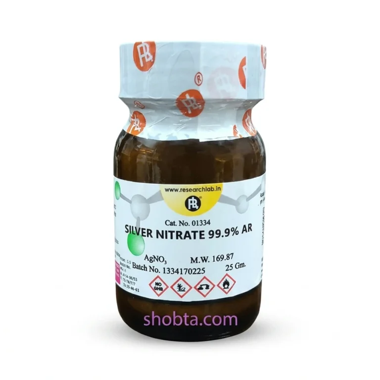 Silver Nitrate AgNO3 25g laboratory reagent sealed amber bottle