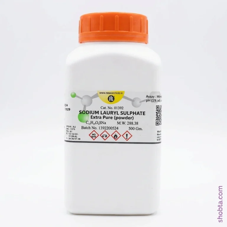 Sodium Lauryl Sulphate extra pure laboratory chemical 500g bottle