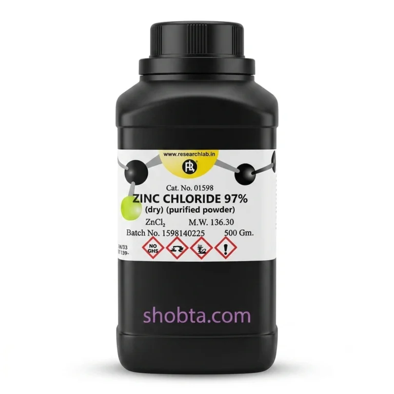 500g laboratory-grade Zinc Chloride ZnCl₂ purified powder packaging