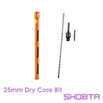 Dry diamond core drill bit 25mm diameters with M22 connection.
