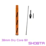 Dry diamond core drill bit 38mm diameters with M22 connection.