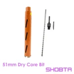 Dry diamond core drill bit 51mm diameters with M22 connection.