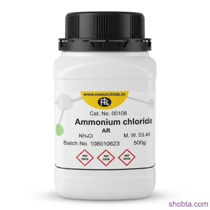 ResearchLab India Ammonium Chloride NH4Cl 500g reagent bottle packaging