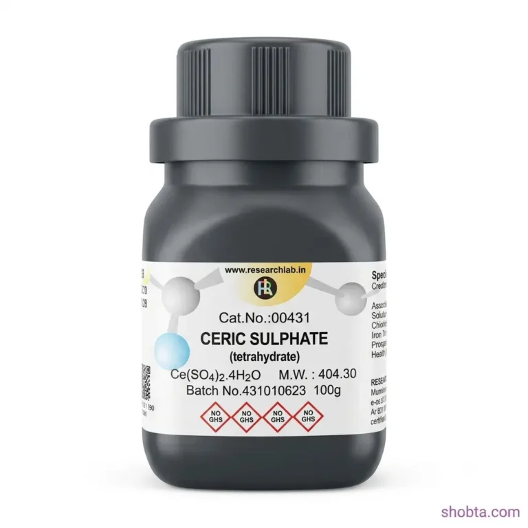 Ceric Sulphate Tetrahydrate 100g ResearchLab India sealed laboratory reagent bottle