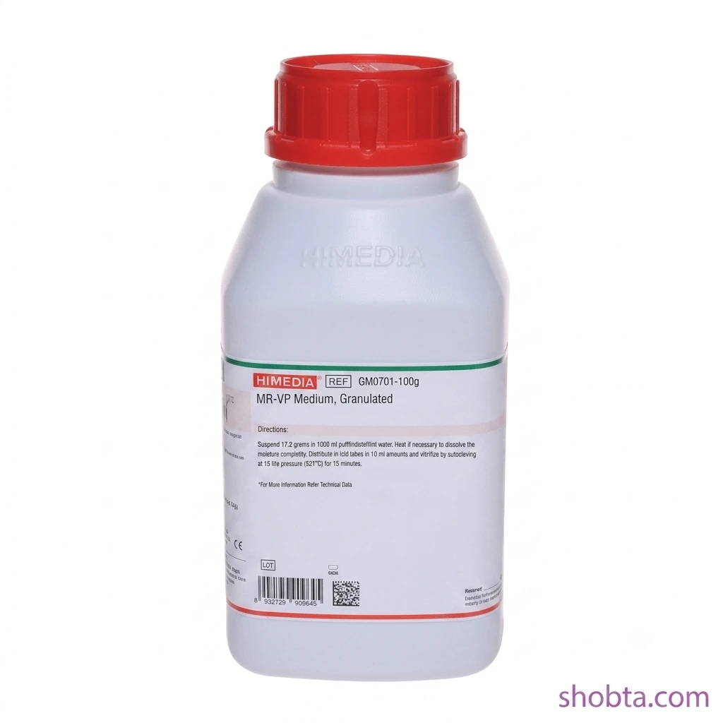 MR-VP Medium 500gm HiMedia India GM070I Culture Media HiMedia MR-VP Medium GM070I 500gm granulated microbiological culture medium container
