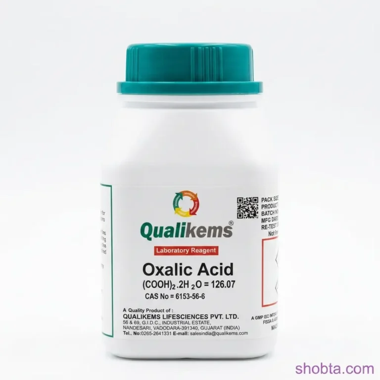 500gm Qualikems Oxalic Acid Dihydrate LR grade white crystalline chemical packaging