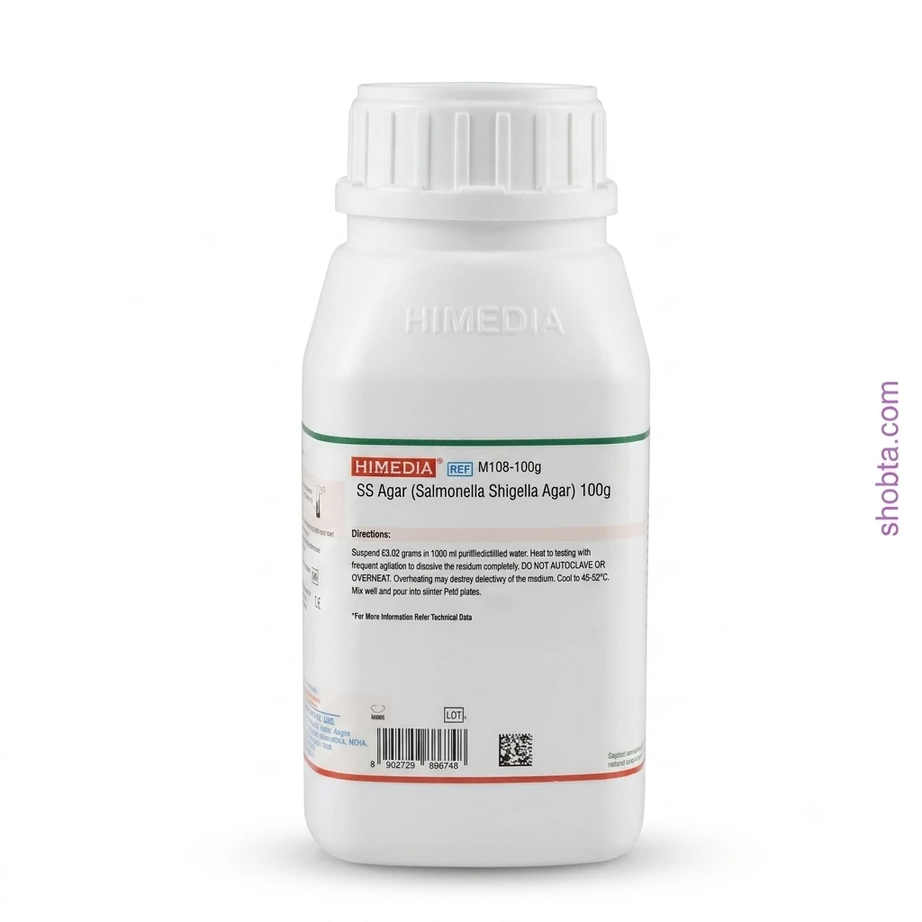 Salmonella Shigella Agar 500gm HiMedia India (M108) HiMedia Salmonella Shigella Agar M108 500gm dehydrated culture medium bottle