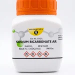 Front view of ResearchLab India Sodium Bicarbonate AR 500g analytical reagent container
