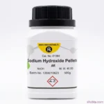 Sodium Hydroxide NaOH AR grade 500gm bottle for laboratory analysis and research