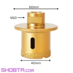 basin hole cutter M10 40–60mm vacuum brazed