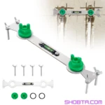 Metal plumbing pipe level tool with bubble level