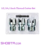 PVC pipe threader three piece plumbing threading tool set