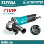 TOTAL Power Tools, 710W Angle Grinder, 100mm Cutting Tool, Metal Fabrication Tools, Workshop Equipment