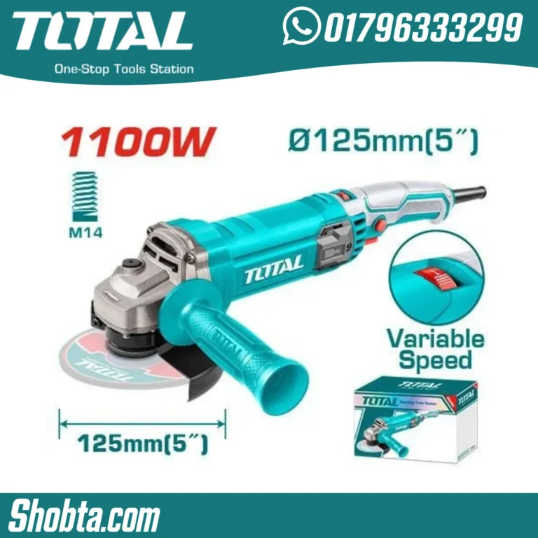 TOTAL 1100W angle grinder TG110125565 with variable speed control
