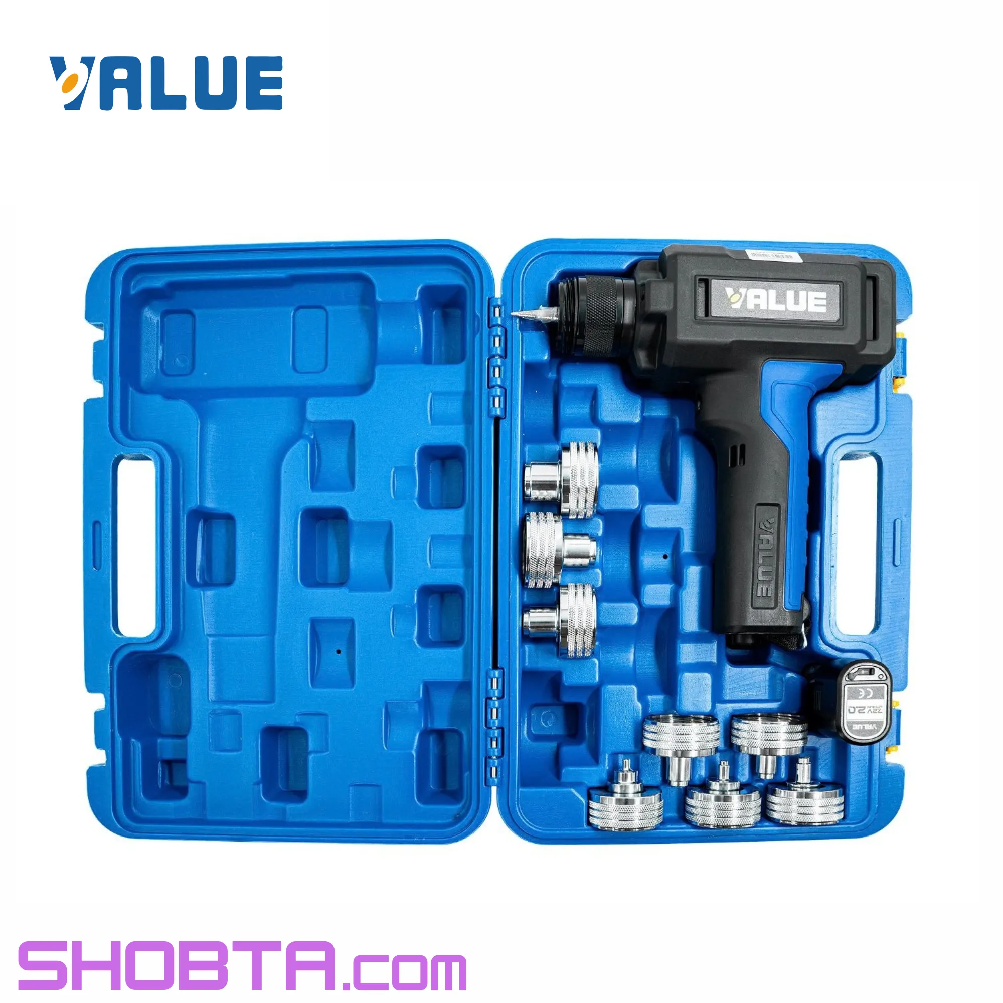 Cordless Tube Expander VALUE VTE-29D-S for copper pipe expansion